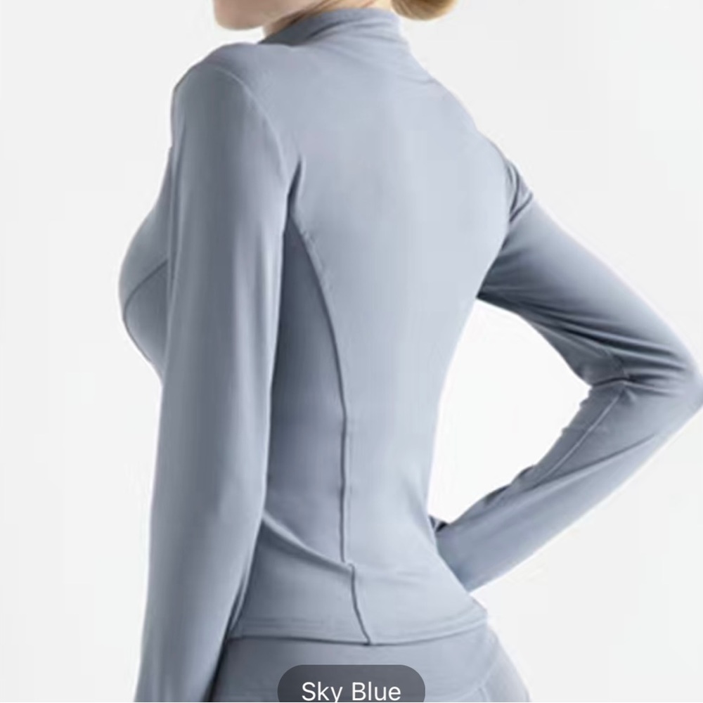 Medium light blue running jacket